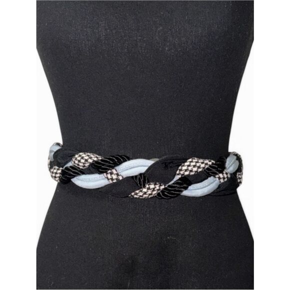 Women’s Braided Vintage Rope/Checkered Belt(Size Medium) main image 6